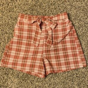 Plaid dressy shorts